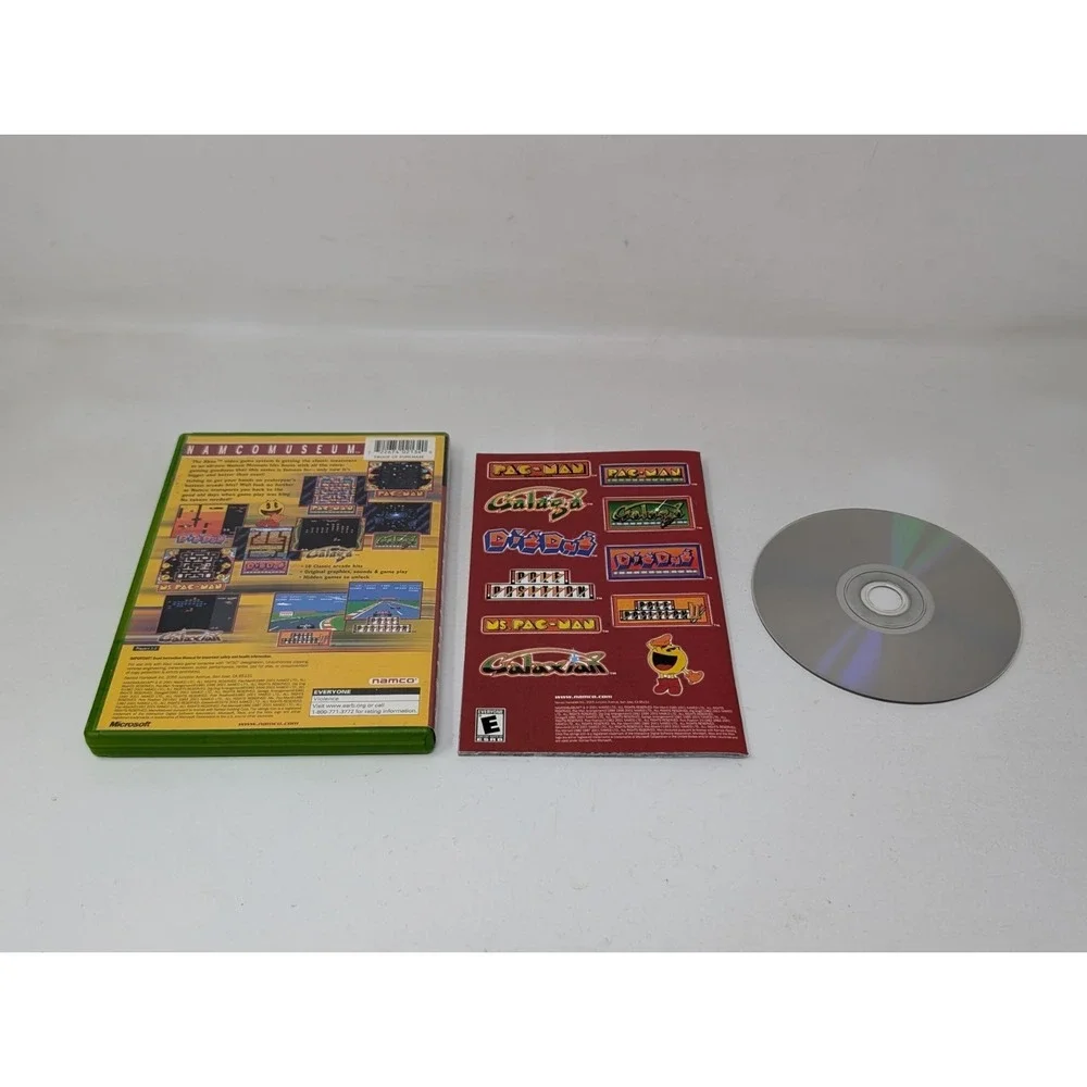 Namco Museum Arcade Original Xbox Complete CIB Pac-Man DIg Dug &‎ Galaga